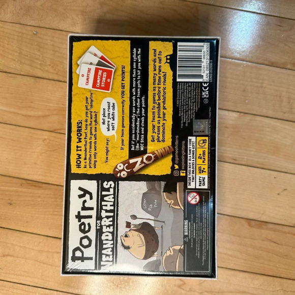 NIB Poetry for Neanderthals by Exploding Kittens Family Card Game - Picture 4 of 5